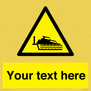 Custom warning grounding cruiser on lock cill